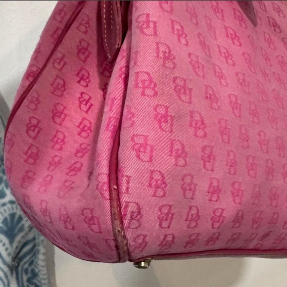 Dooney & Bourke Pink Monogram Satchel Bag - Picture 4 of 8
